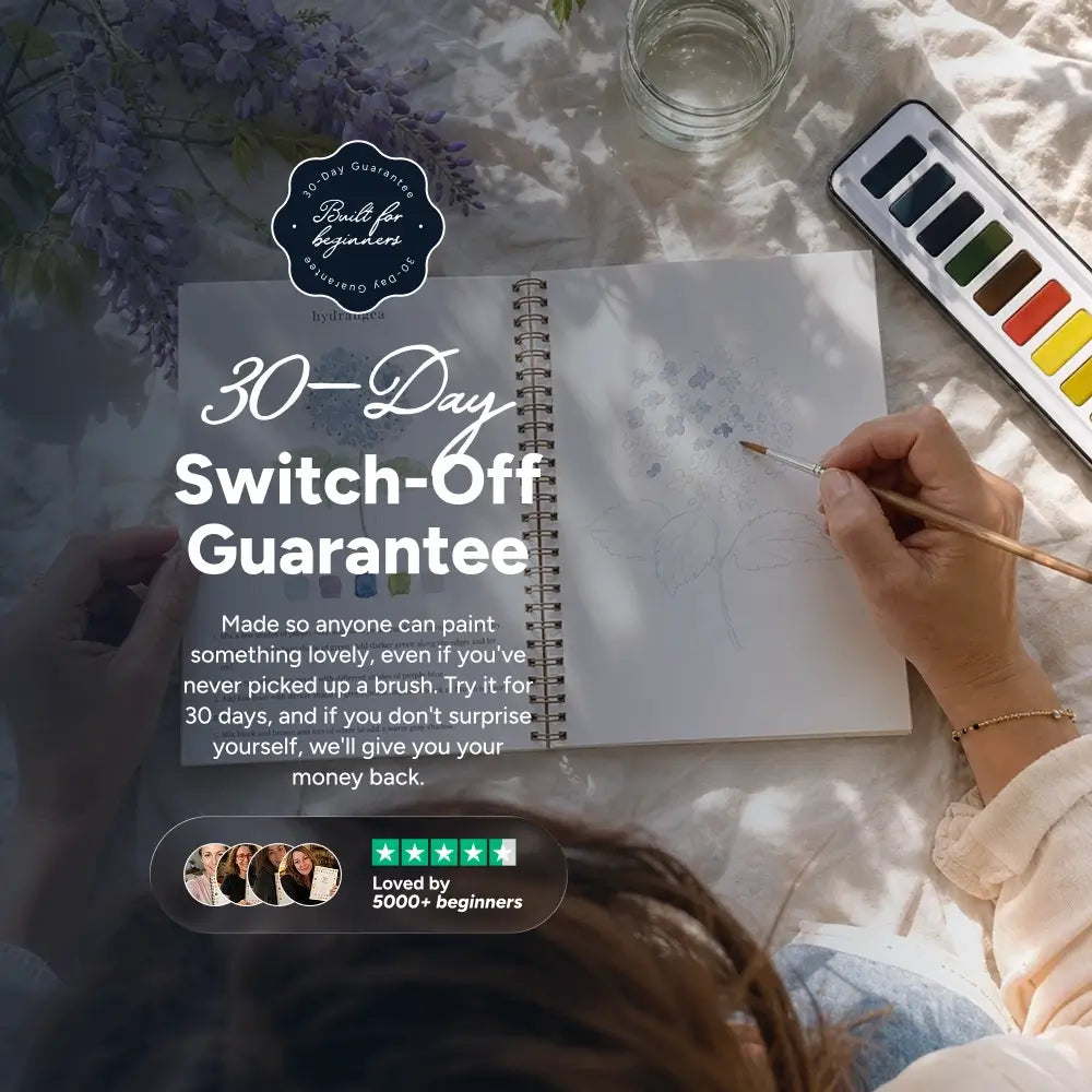 Pre-Sketched Watercolor WorkBook