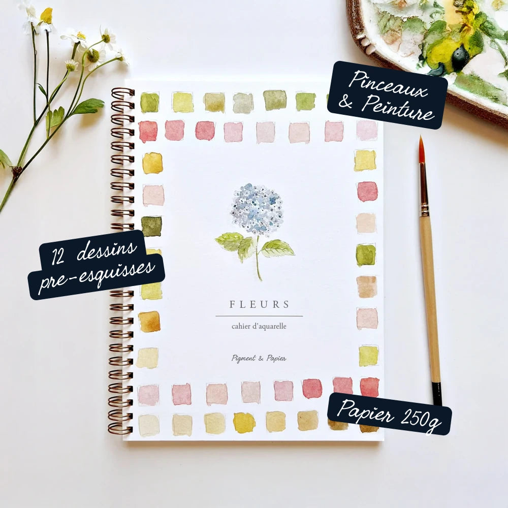 Livret d'Aquarelle Pigment & Papier