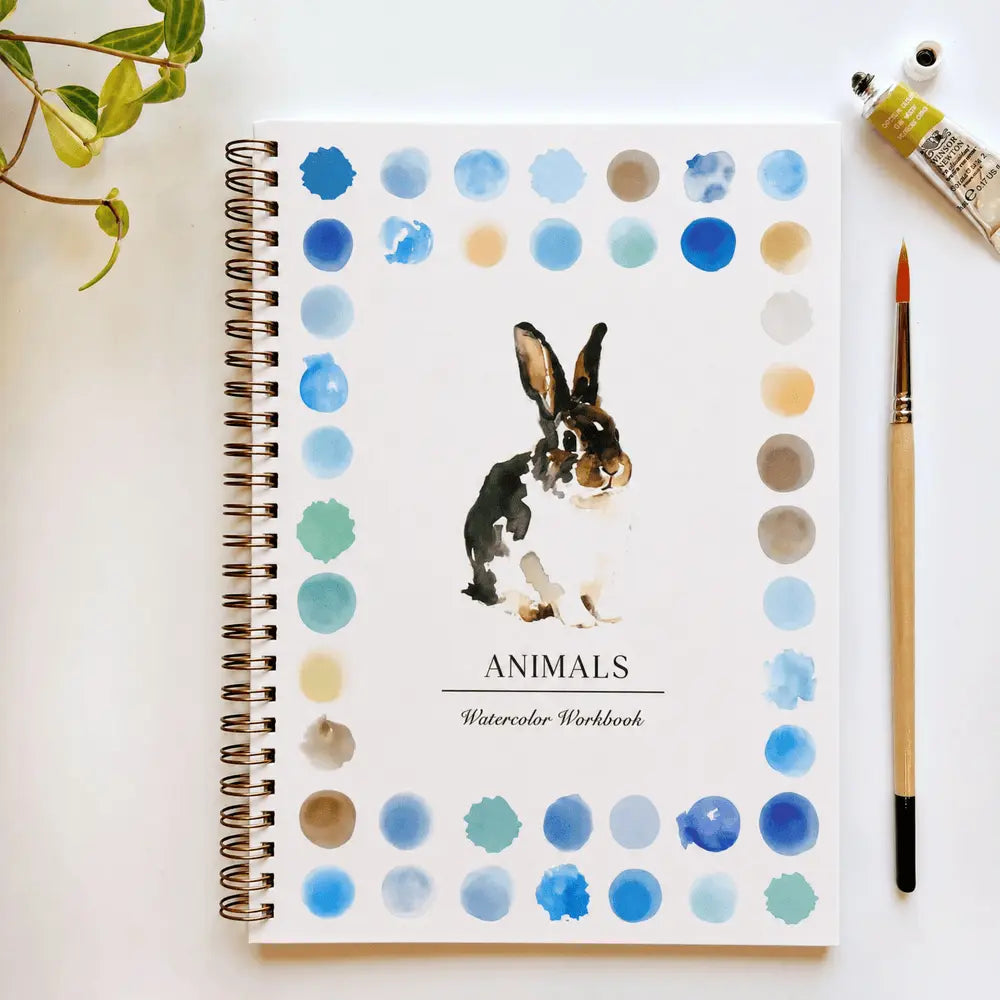 Pre-Sketched Watercolor WorkBook