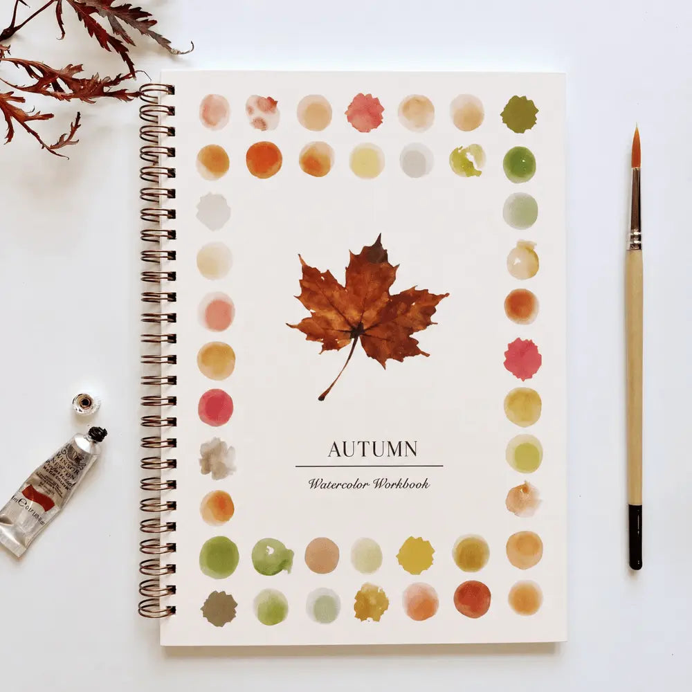 Pre-Sketched Watercolor WorkBook