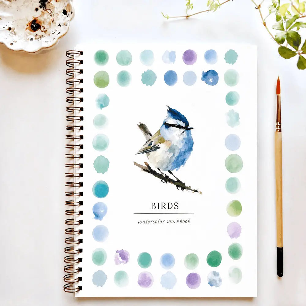 Pre-Sketched Watercolor WorkBook