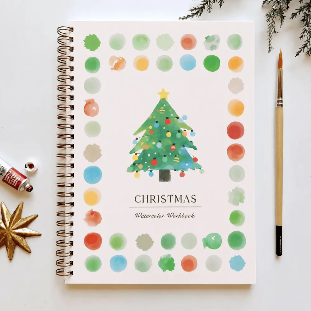 Pre-Sketched Watercolor WorkBook