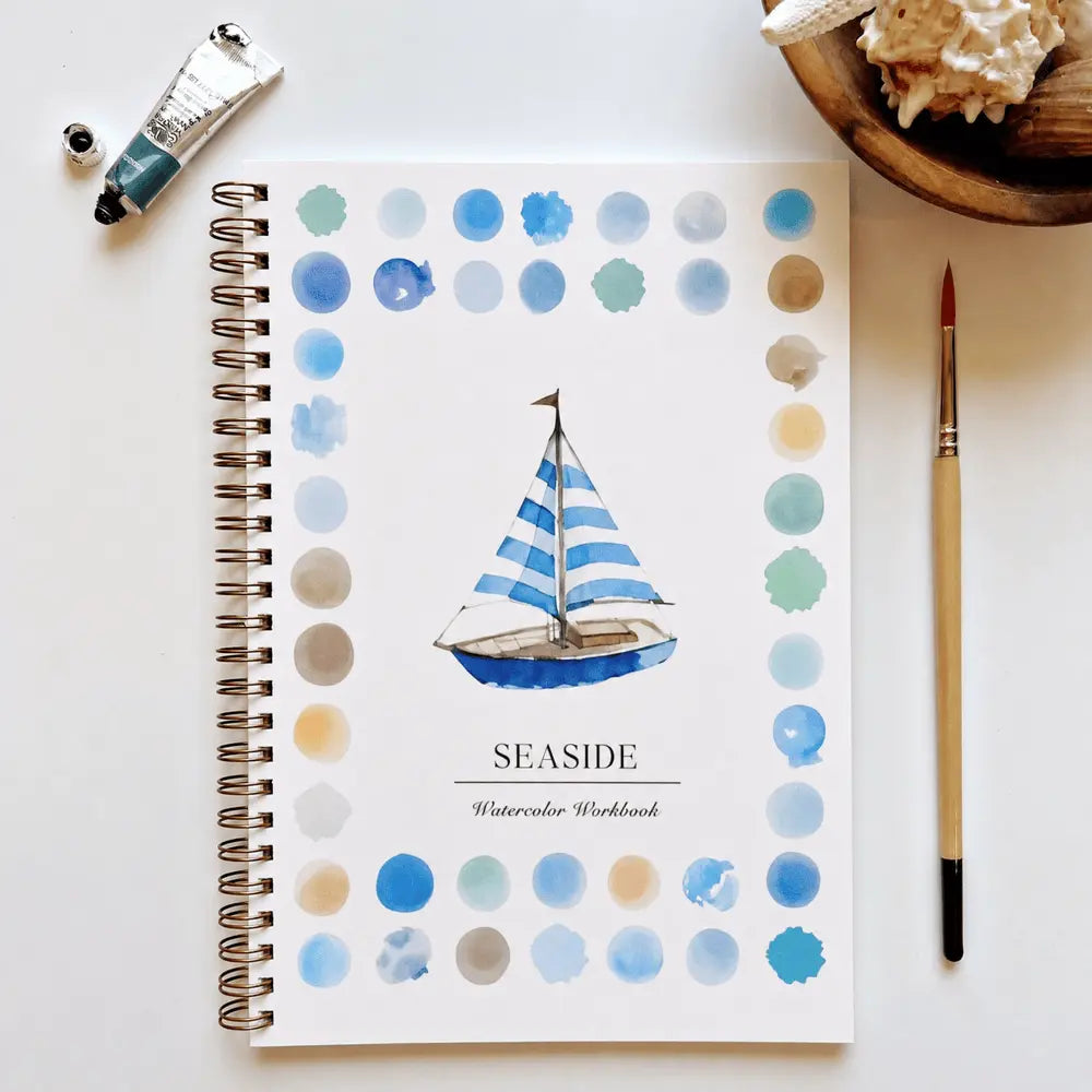 Pre-Sketched Watercolor WorkBook