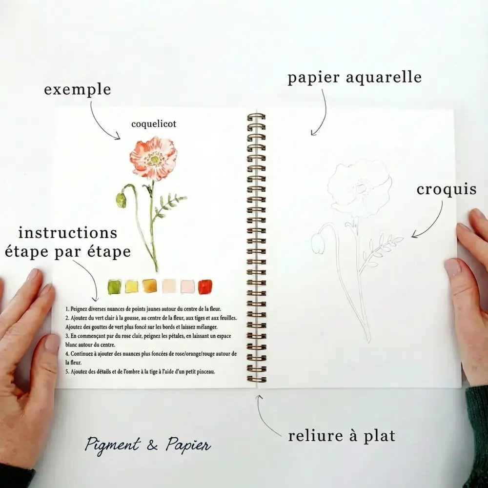 Livret d'Aquarelle Pigment & Papier