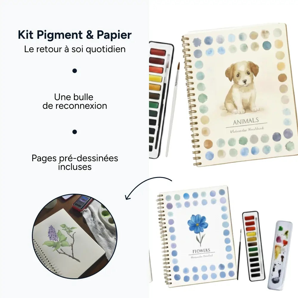 Livret d'Aquarelle Pigment & Papier